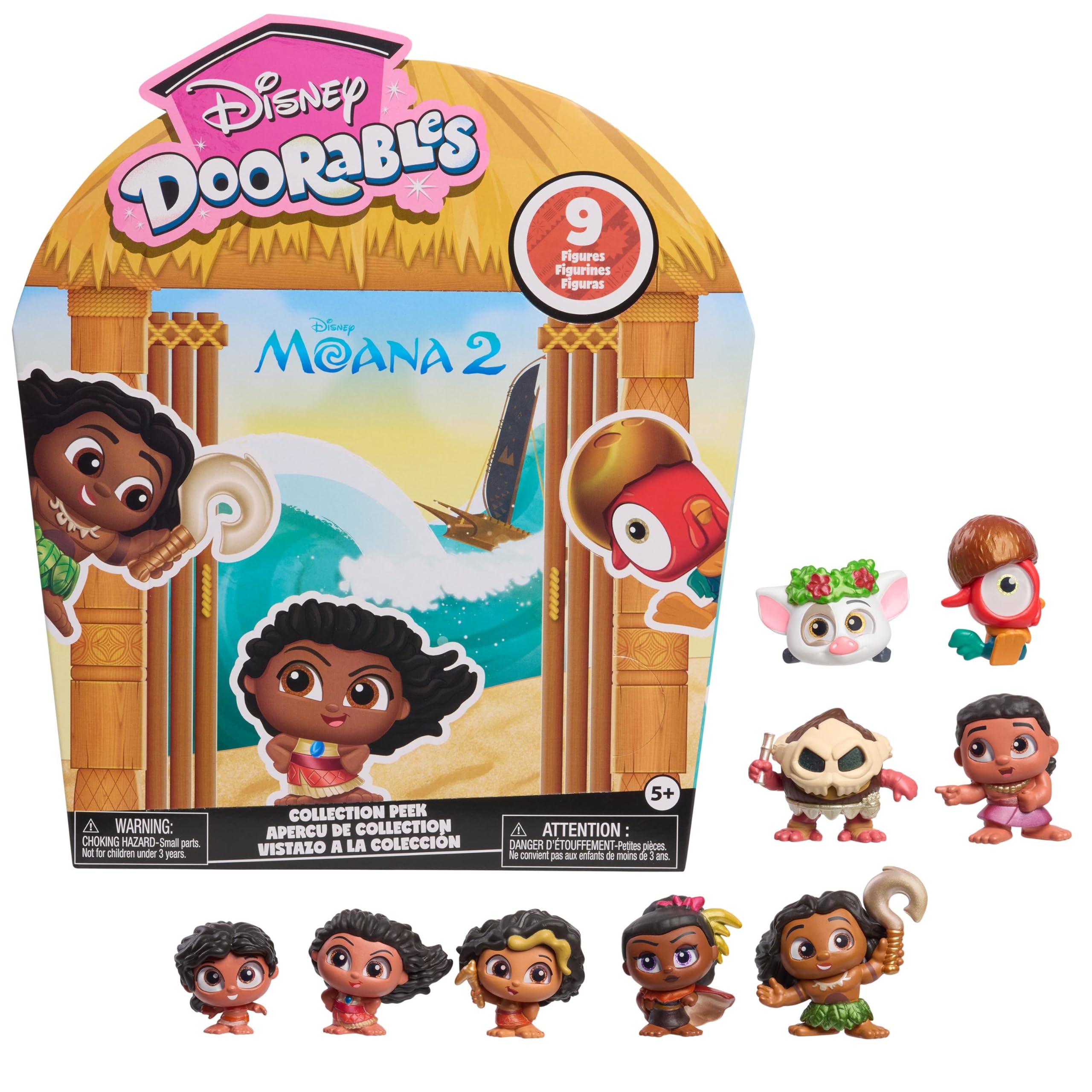 Amazon.com: Just Play Disney Doorables Moana 2 Collection Peek